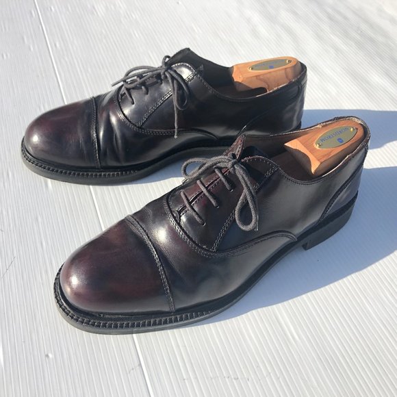 Kenneth Cole Brown Leather Oxfords Mens 10.5 US - Picture 1 of 7